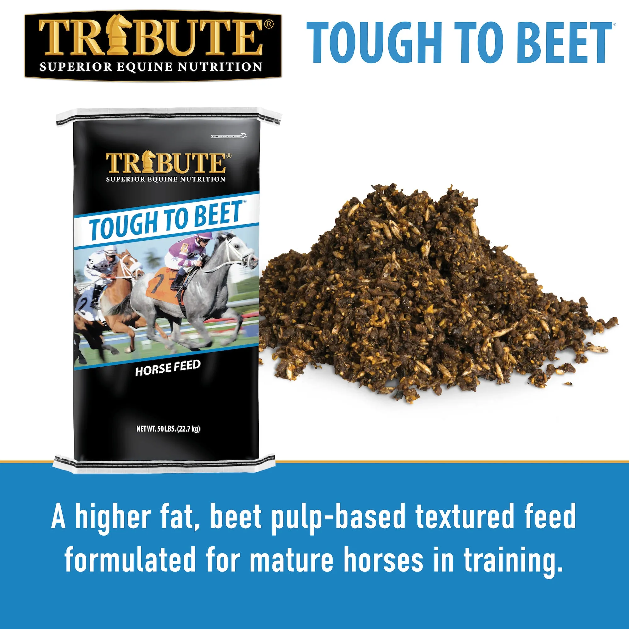 Tough To Beet® Horse Feed, Textured Feed for Race Horses